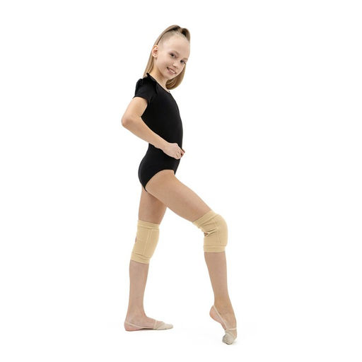 Наколенники для гимнастики и танцев Grace Dance, с уплотнителем, р. M, 11-14 лет, цвет телесный  фото 3