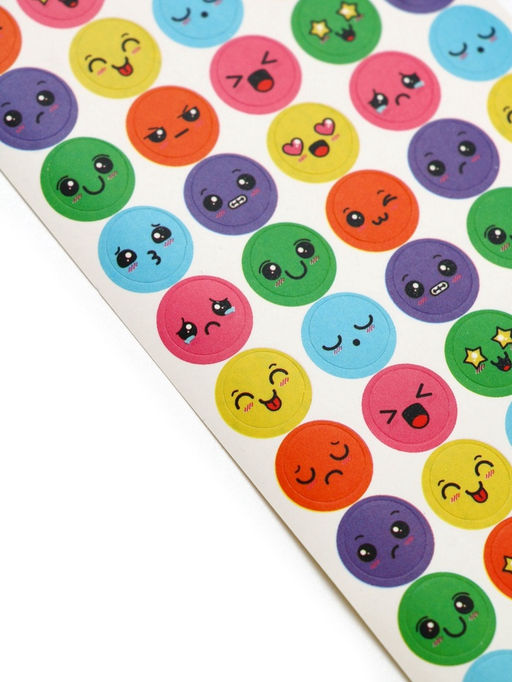 Цена за 2 шт. Наклейки детские оценки «Эмоции», 7×16 см, 10 листов