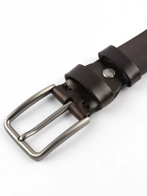 Мужской кожаный ремень Dierhoff ДРК 3054/1-40 Коричневый - Sergio valentini фото 2