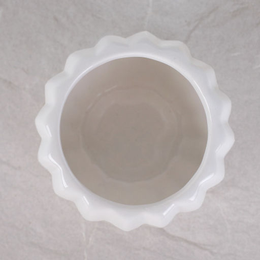 Кашпо 8х6,5 см / 166W /уп 12/120/белое - Галеонтрейд фото 3