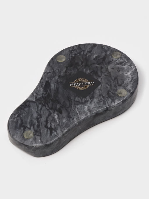 Подставка под ложку Magistro Marble, мрамор, 16.5×10×1.8 см, чёрная