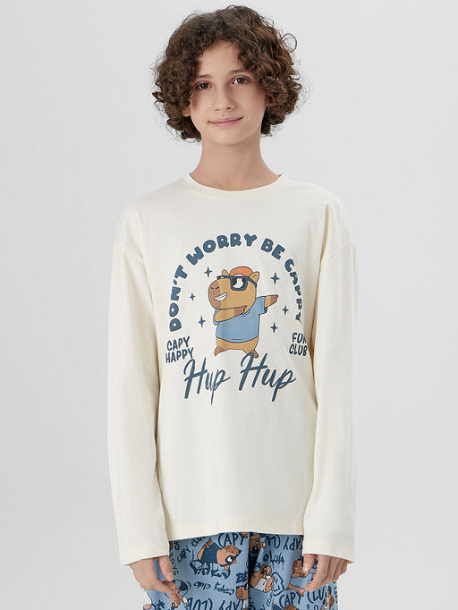 КОМПЛЕКТ ДЛЯ МАЛЬЧИКОВ (ЛОНГСЛИВ, БРЮКИ) - Mark formelle фото 3