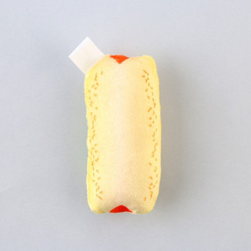 Игрушка для кошек с мятой Хот-дог из текстиля, 9х5,3 см - Пушистое счастье фото 4