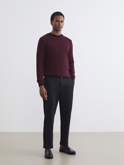 Bisiklet Yaka Erkek Triko Kazak