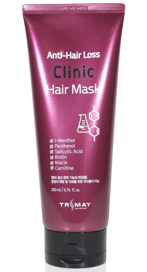 Trimay* Anti-Hair Loss Clinic Hair Mask 200ml* Безсульфатная питательная маска против выпадения волос  фото 3