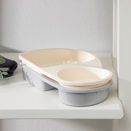 Цена за 2 шт. Подставка для губки и дозатора, пластик, МИКС