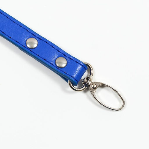 Поводок Основа 120 х 1,5 см, синий - Пижон фото 2