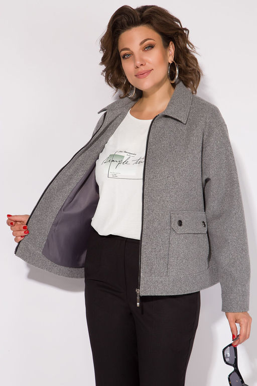 Жакет Liliana 1482 серый  фото 9