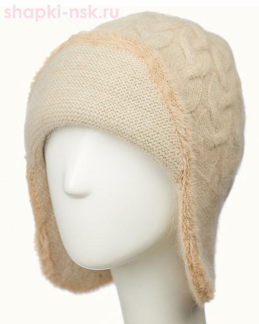 05012AgТ1 Коса травка Ушанка женская (54-58)