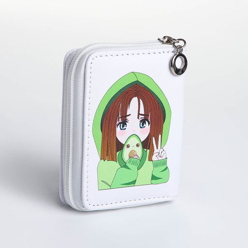 Кошелёк детский на молнии Выбражулька «Авокадо», белый