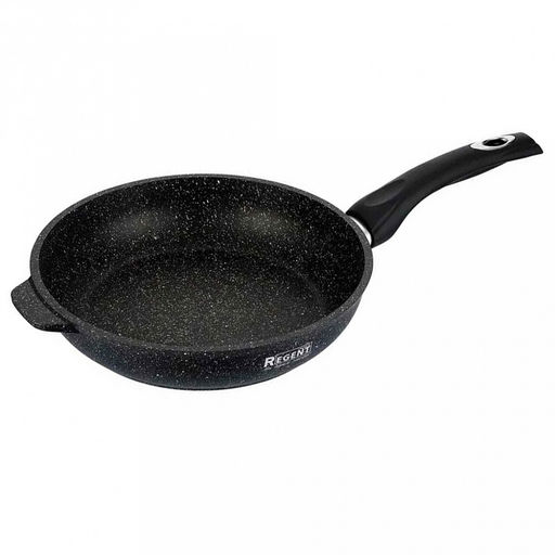 Сковорода с антипригарным покрытием Cosmo д28см, h7см, s3,8мм, дно s4,5мм, литой алюминий, эргономичная ручка с покрытием soft- touch, Regent (Китай)