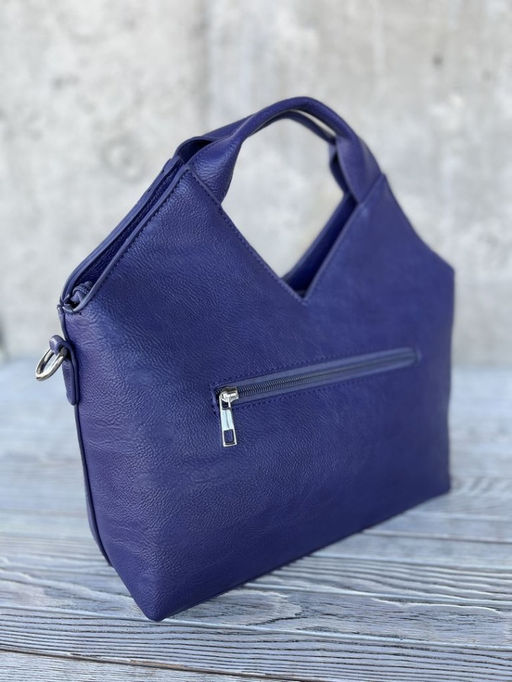 Женская сумка из эко кожи 0025 Синий - Sergio valentini фото 3