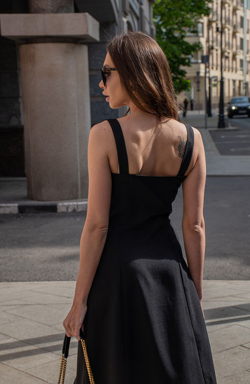 Романтичное платье черный - Donna saggia фото 5