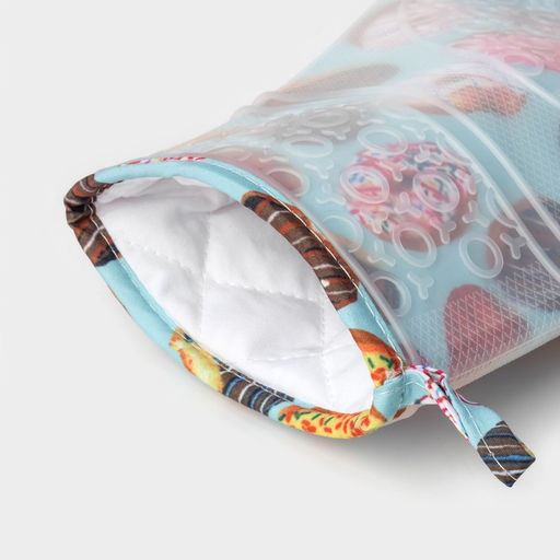 Рукавица для горячего Доляна «Пончики», силикон, 29.5×18×1 см