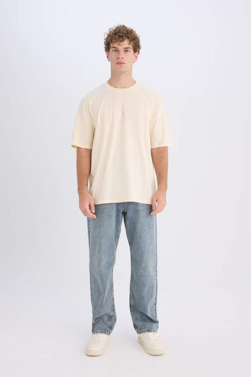 Avatar the Last Airbender Boxy Fit Bisiklet Yaka S?rt Bask?l? K?sa Kollu Tisort - Defacto фото 4