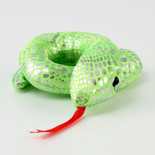 Мягкая игрушка Змея блестящая, 11 см, цвет зелёный - Simaland фото 5