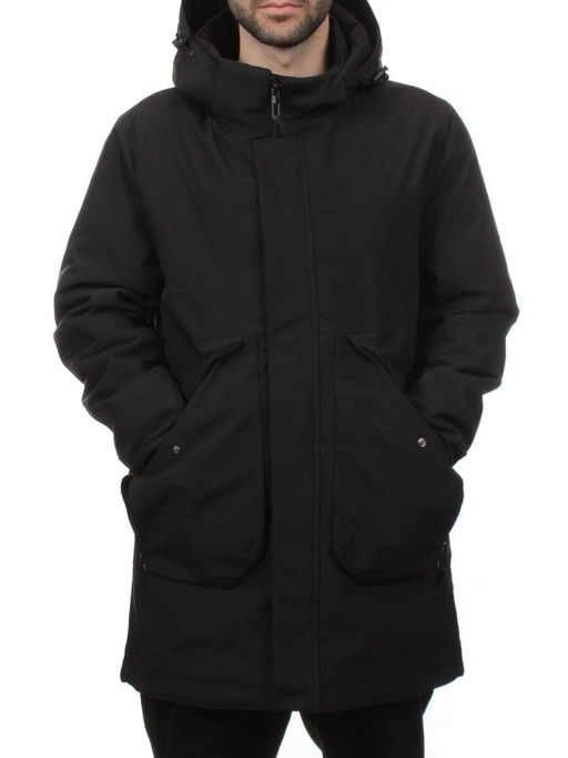 2180 BLACK Куртка мужская зимняя облегченная (130 гр. холлофайбер) - Fashion фото 2