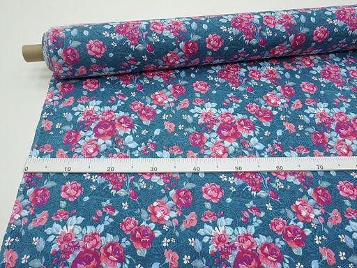 Фланель Элайна цв.морская волна, ш.1.5м, хлопок-92%, вискоза-8%, 180гр/м.кв - Купава фото 6