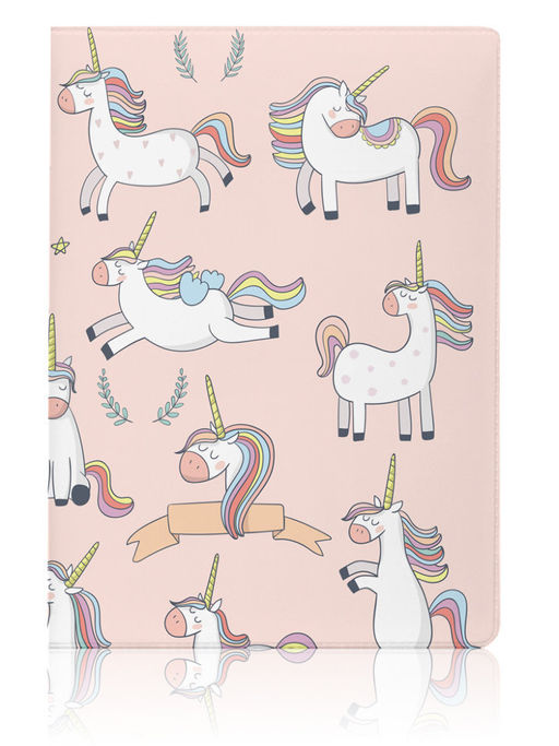 ОБЛОЖКА ДЛЯ ПАСПОРТА Pink Unicorn, плотность 600 мкм