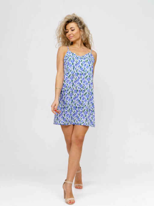 Сарафан женский, цвет голубой синий зеленый