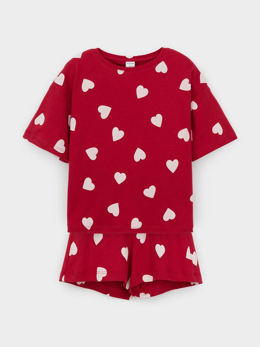 Пижама Crockid МП 1655-1 красная хлопок фото 2