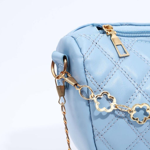 Сумка кросс-боди на молнии, цвет голубой - Simaland фото 5