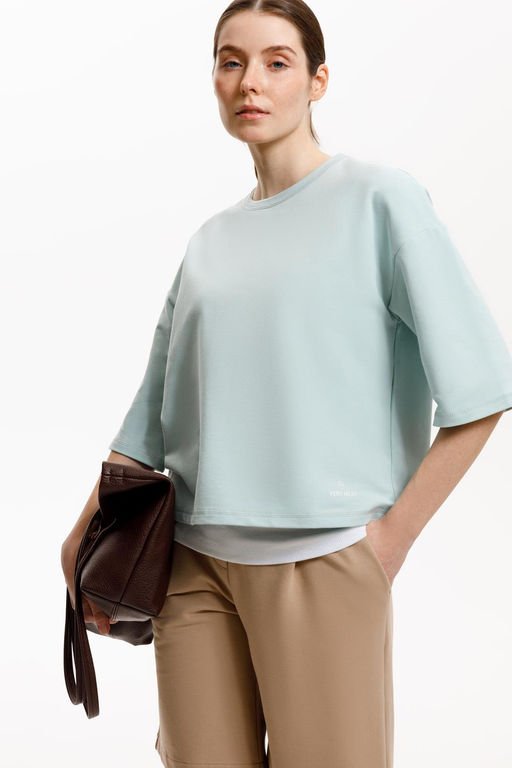 ЕВТ 3272/ментоловый джемпер жен