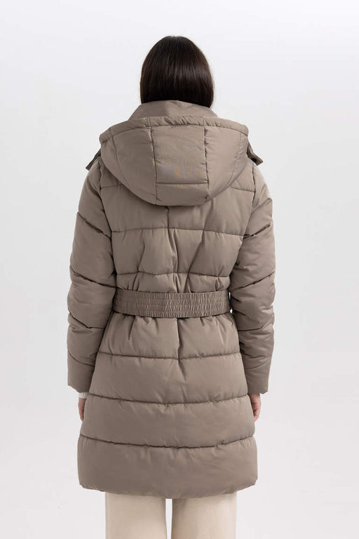 Водонепроницаемая парка из искусственного меха с капюшоном - Defacto фото 10