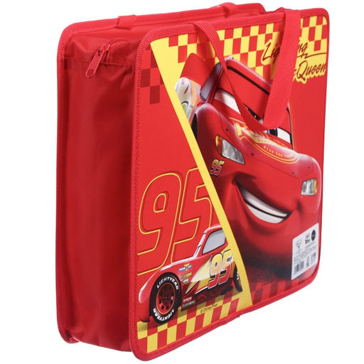 Папка с ручками А4, 33×26×7 см, пластик, «Тачки»