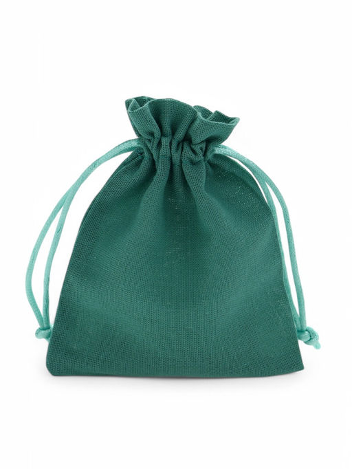 Цена за 50 шт. Мешочек подарочный «Хлопок», 10×12 см, тиффани