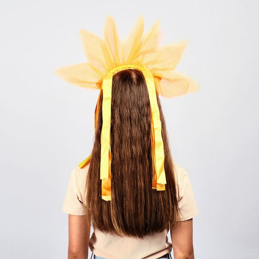 Карнавальный ободок «Лучистое солнце», жёлто-оранжевый