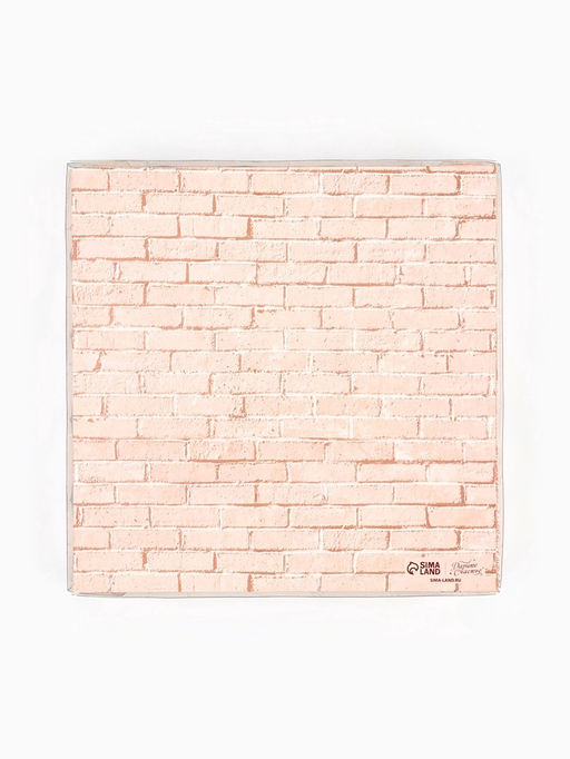 Цена за 5 шт. Коробка для печенья, кондитерская упаковка с пластиковой крышкой, My best wishes, 18?18?3 см