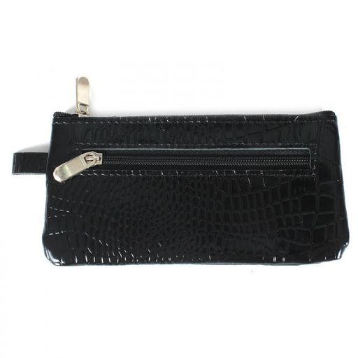 Футляр для ключей Croco-кл-500 (на молнии) натуральная кожа черный крокодил (200) 205877  фото 2