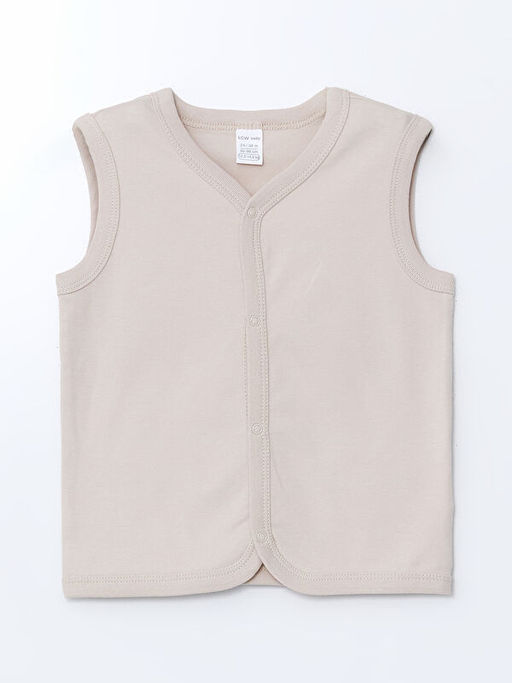 V Yaka Erkek Bebek Yelek 2li