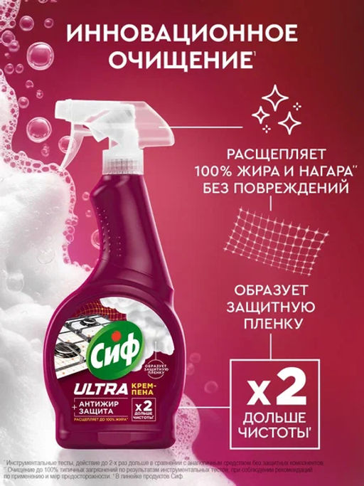 СИФ крем-пена Ultra Антижир 500мл