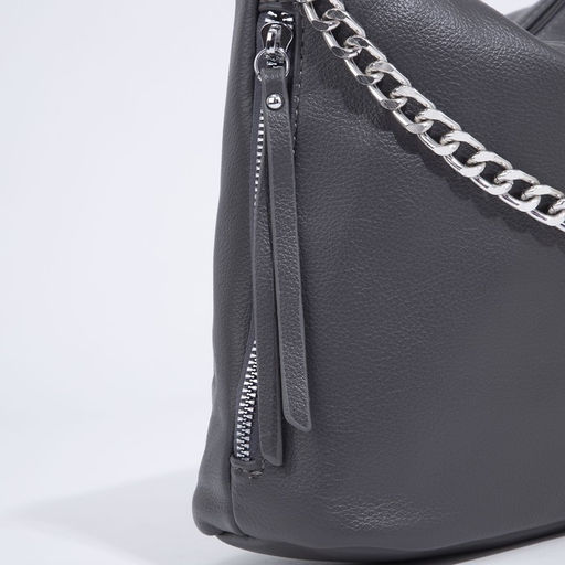 Сумка-мешок на молнии, цвет серый - Simaland фото 5