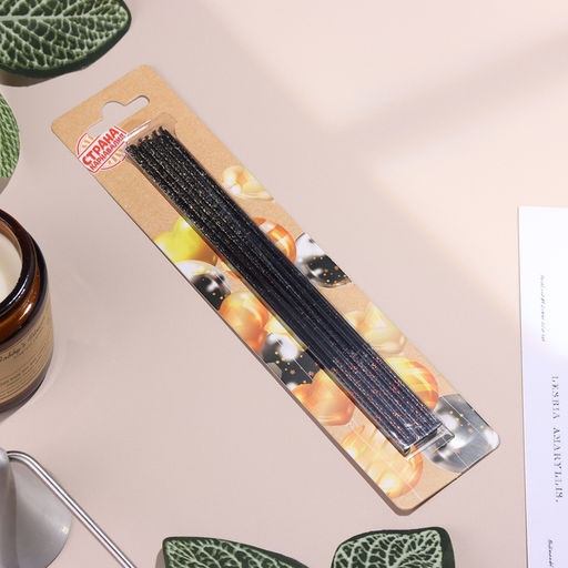 Набор свечей в торт, 6 штук Сияние, жёлтый с чёрным, 17 см - Страна карнавалия фото 6