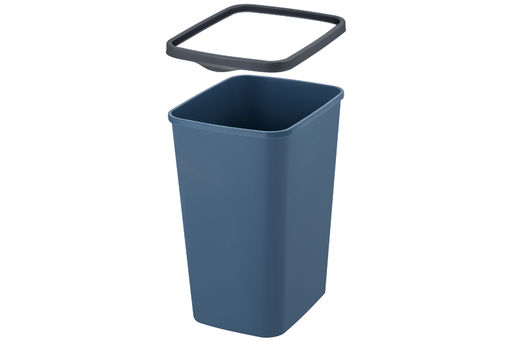 Ведро для мусора с фиксатором 9 л 23,5*19,2*29 см Тандем синий/серый (модель 841135) - Elan gallery фото 4