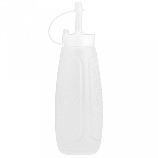 Бутылка для масла и соуса пластмассовая 300мл, д5,5см h18см, цветная пластмассовая крышка с колпачком в ассортименте: белый, желтый, салатовый, красный, бирюзовый (Китай) - Домашняя мода фото 5