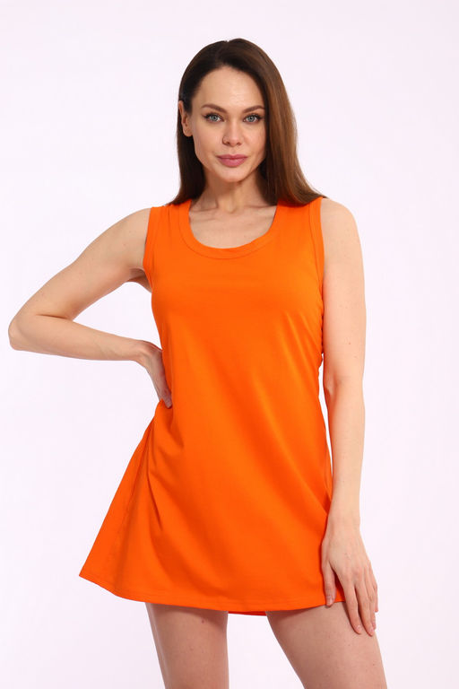 Ночная сорочка женская из кулирки Машенька оранжевый - Амадэль фото 12