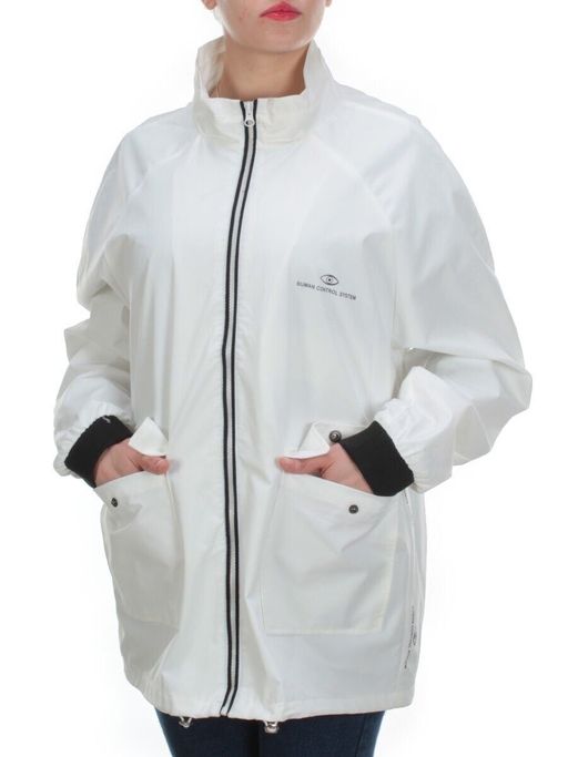 1106 WHITE Ветровка женская FASHION (100% полиэстер) фото 3