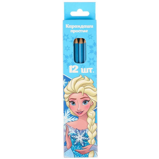 Карандаш чернографитный, набор 12 штук, Холодное сердце - Disney фото 7