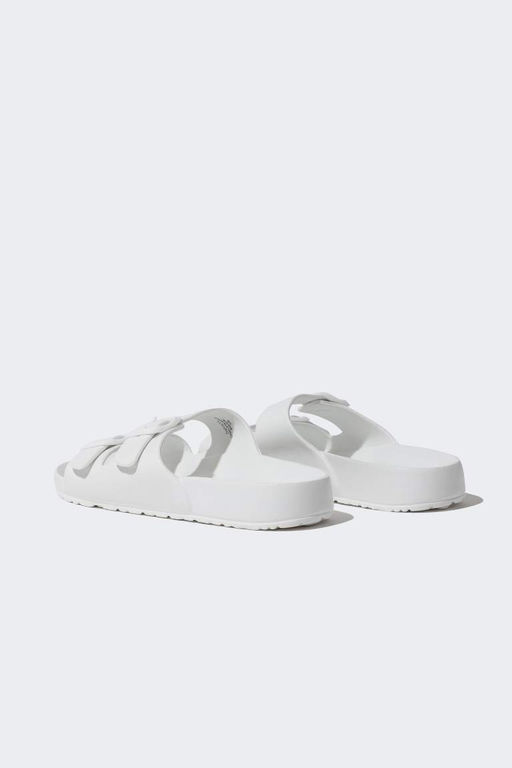 Мужские тапочки Eva на плоской подошве с двойной полосой - Defacto фото 3