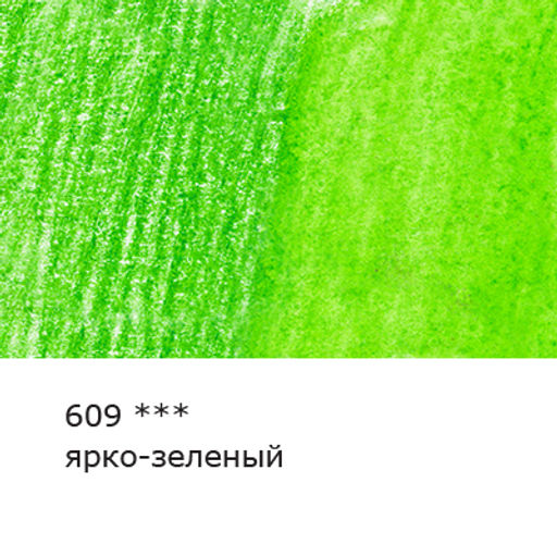 VISTA-ARTISTA Gallery VGWP Карандаш акварельный художественный заточенный 6 шт. 609 Ярко-зеленый (Bright green)