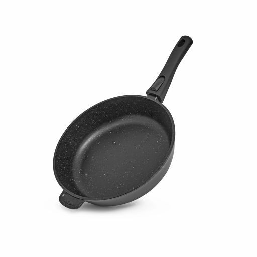 Набор сковородок 24см и 28см COOK PRO со съемной ручкой и мульти крышкой (алюминий) FISSMAN