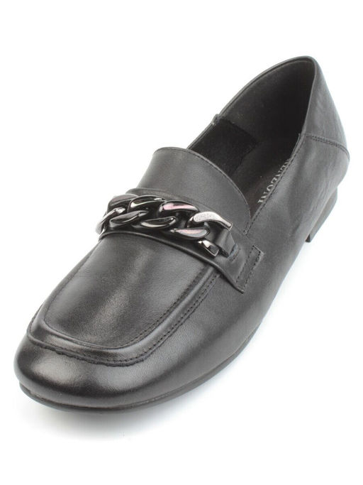 03-DCO117-1 BLACK Лоферы женские (натуральная кожа) - Фабричный китай фото 3