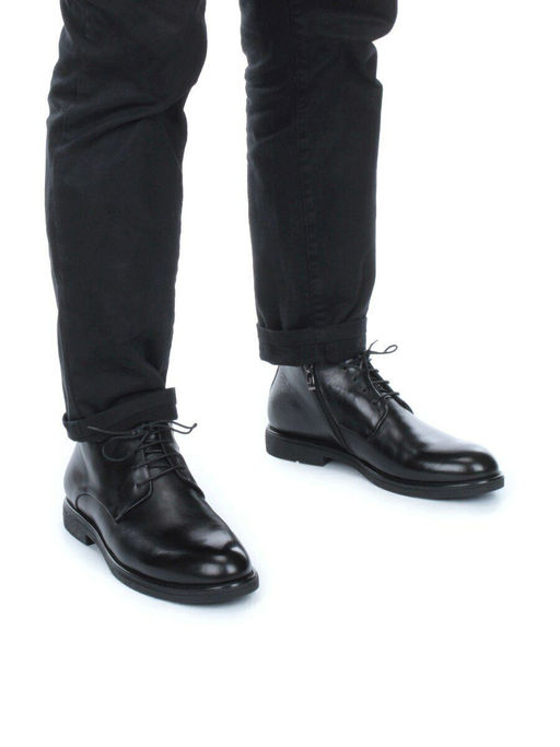 01-H9057 -B7-SW3 BLACK Ботинки демисезонные мужские (натуральная кожа) - Фабричный китай фото 2