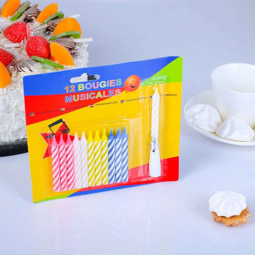 Свеча для торта (набор 12 свечей +1 музыкальная) - Simaland фото 5