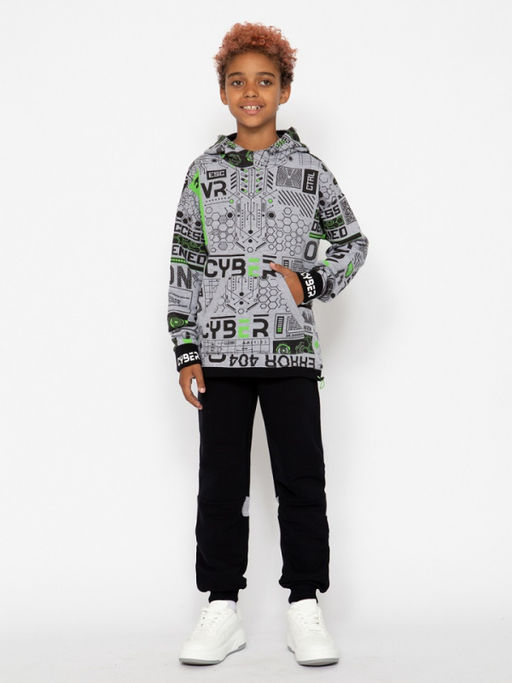 CRB wear/CWJB 63726-36-388 Толстовка для мальчика,лайм/Ex.Cherubino  фото 3