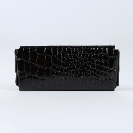 Ключница карманная TEXTURA на кнопке, с кольцом, размер 15×1×6 см, чёрная